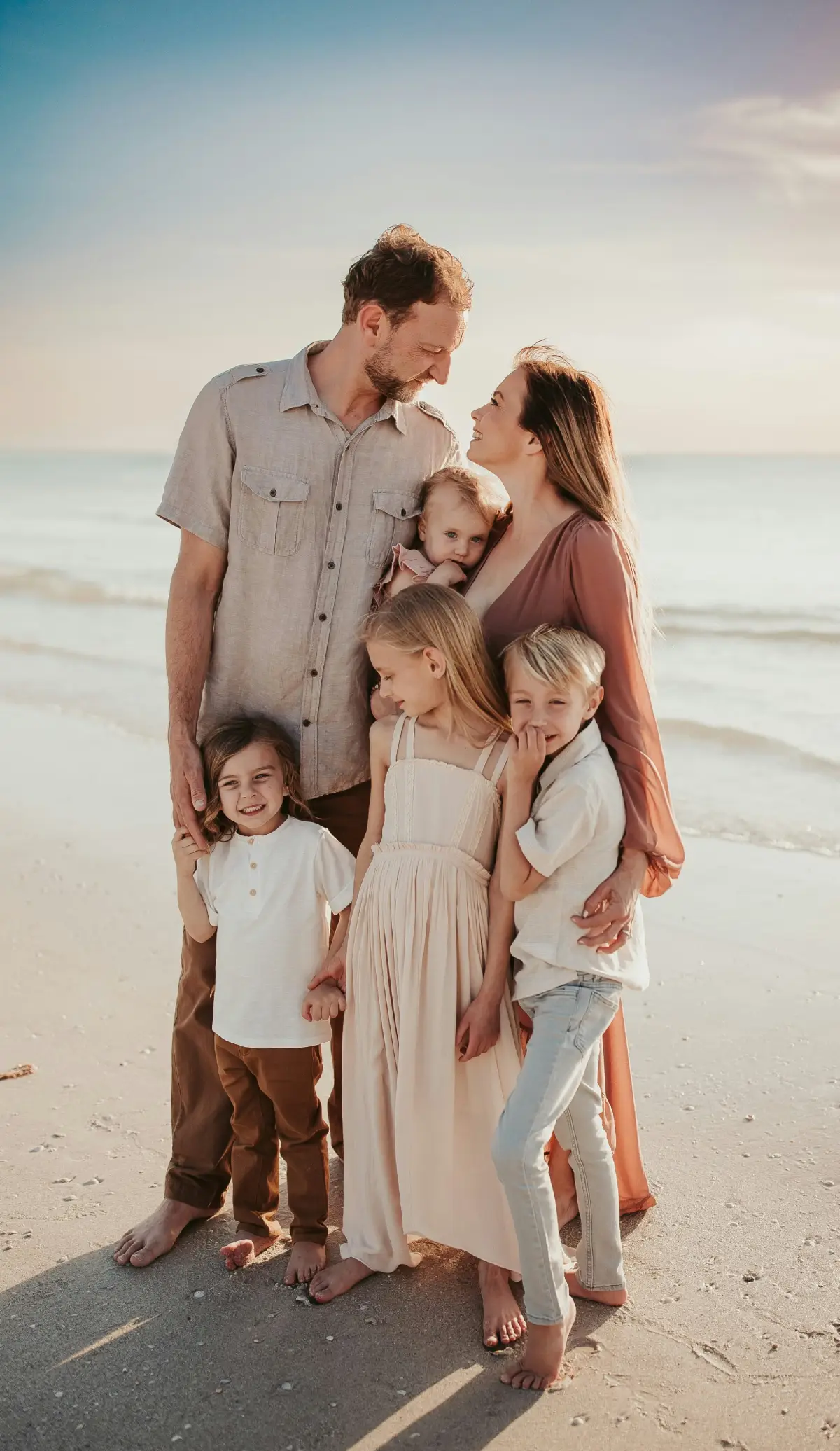 Familie am Strand